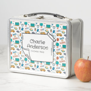 Back To School Icons Lunch Box