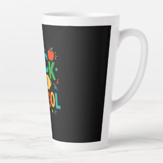 Back to School" Illustrated Pencil & Apple Coffee Latte Mug