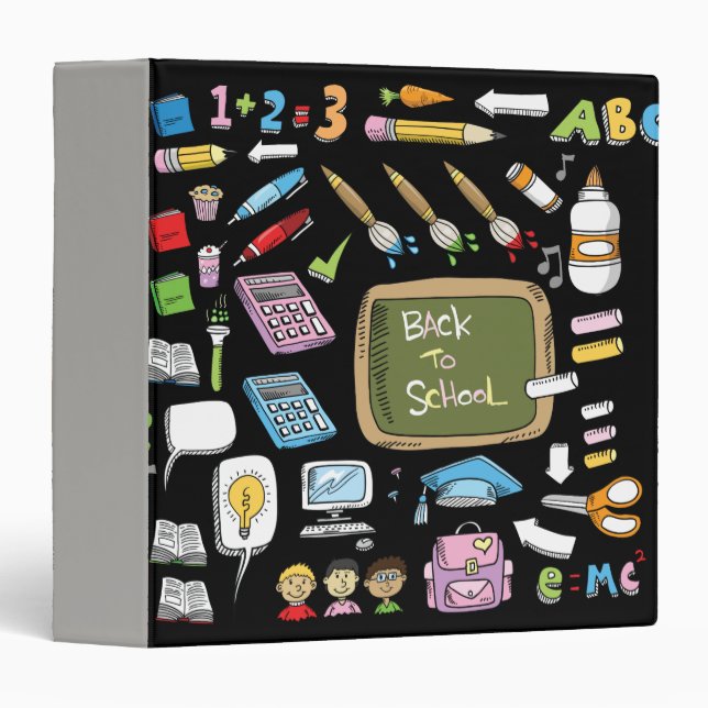 Back to School Illustrations Binder (Front/Spine)