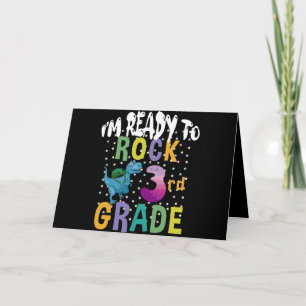 Back To School I'm Ready To Crush 3rd Grade Dino Card