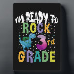 Back To School I'm Ready To Crush 3rd Grade Dino Plaque<br><div class="desc">Back To School I'm Ready To Crush 3rd Grade Dino
3rd, grade, gift, ideas, back to school, 2021, first day of school, gift idea, kindergarten, pre k, teacher, third, grade, dinosaur, school, grade, 1st grade teacher, student, teaching, preschool, kids, gifts</div>