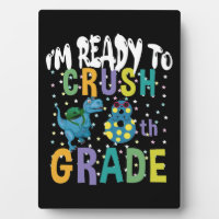 Back To School I'm Ready To Crush 8th Grade Dino