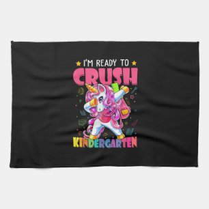 Back To School I'm Ready To Crush Kindergarten Uni Kitchen Towel