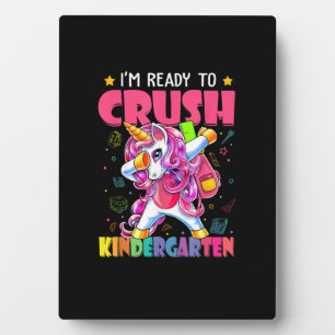 Back To School I'm Ready To Crush Kindergarten Uni Plaque