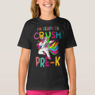 Back to school I'm ready to crush Pre-K unicorn T-Shirt