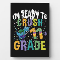 Back To School I'm Ready To Rock 11th Grade Dino