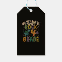 Back To School I'm Ready To Rock 4th Grade Dino