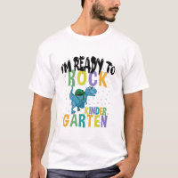 Back To School I'm Ready To Rock Pre-K Dinosaur