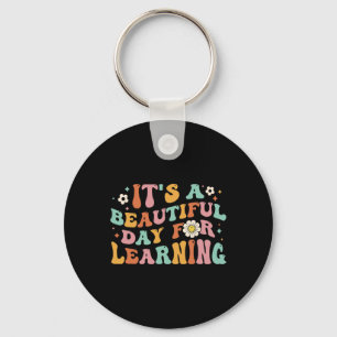 Back To School It's Beautiful Day For Learning Tea Keychain