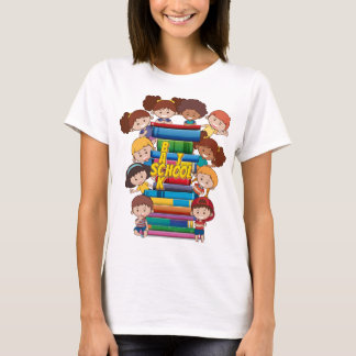 Back to School Kids Books Teachers T-Shirt