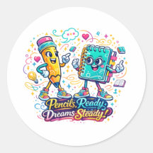 Back to School Kids Sticker Cute School Decal