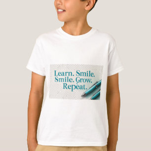  Back to School Kids T-Shirt – Learn. Smile. Grow.
