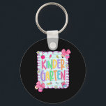 Back To School Kindergarten Coquette Pencil Bow Te Keychain<br><div class="desc">Back To School Kindergarten Coquette Pencil Bow Teacher Girl</div>
