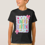 Back To School Kindergarten Coquette Pencil Bow Te T-Shirt<br><div class="desc">Back To School Kindergarten Coquette Pencil Bow Teacher Girl</div>