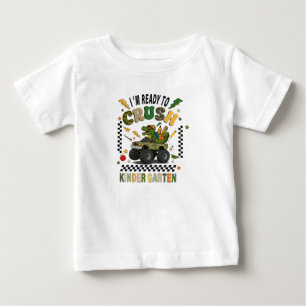 Back To School Kindergarten Dinosaur Monster Truck Baby T-Shirt