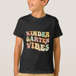 Back To School Kindergarten Vibes Retro Teacher Wo T-Shirt