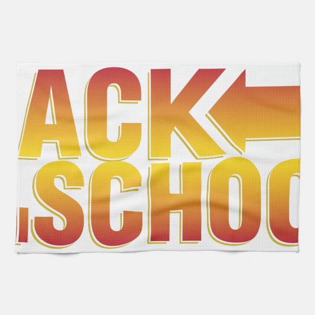 back to school kitchen towel (Horizontal)