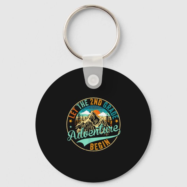 Back to school let the 2nd second grade adventure keychain (Front)