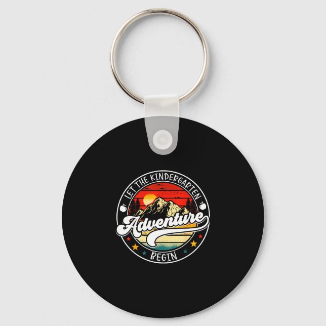 Back to school let the kindergarten adventure keychain (Front)