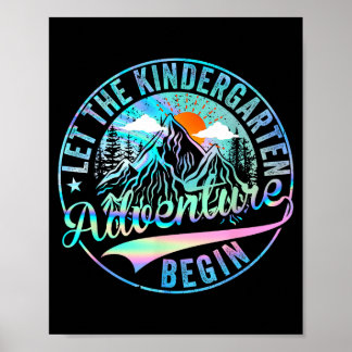 Back to school let the kindergarten adventure poster