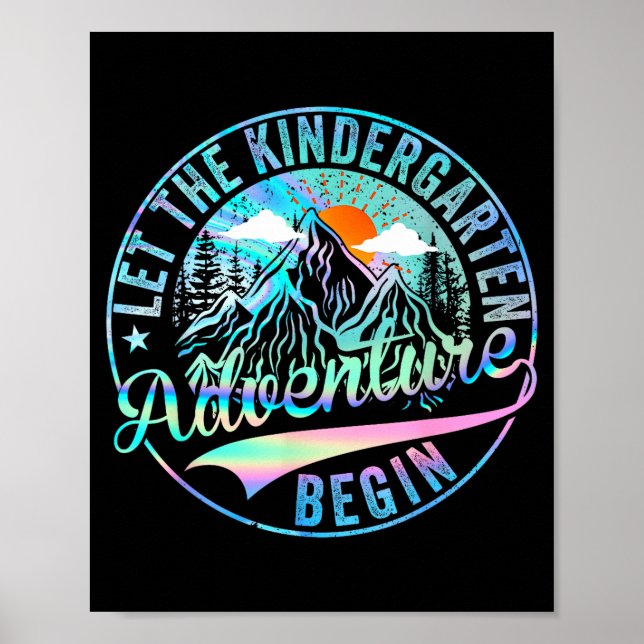 Back to school let the kindergarten adventure poster (Front)
