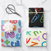 Back to school letters and numbers set of 3