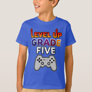 Back to School Level Up Grade Five T-Shirt