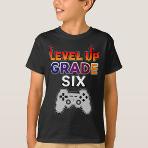 Back to School Level Up Grade Six T-Shirt