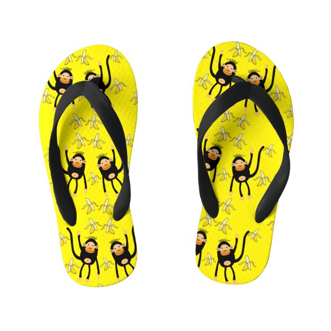 Back To School Little Monkey Kid's Flip Flops (Footbed)