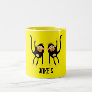 Back To School Little Monkey Two-Tone Coffee Mug