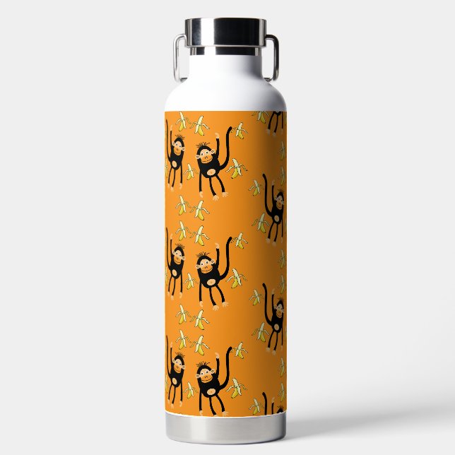 Back To School Little Monkey Water Bottle (Front)