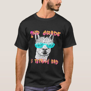 Back to School Llama 2nd Grade Grader Teacher 1st T-Shirt