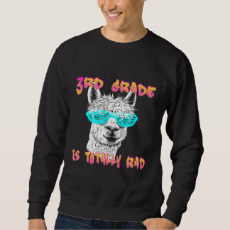 Back to School Llama 3rd Grade Grader Teacher 1st  Sweatshirt