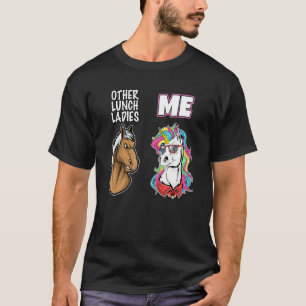 Back To School Lunch Lady Cafeteria Worker Cool L T-Shirt