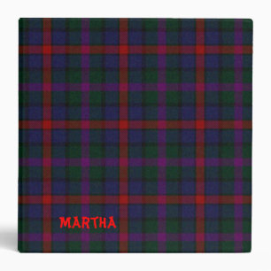 Back to School MacCaughan Tartan Plaid Binder