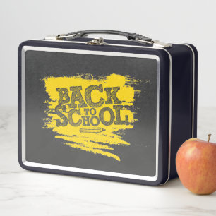 Back to school  metal lunch box
