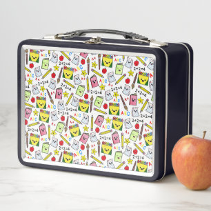 Back To School Metal Lunch Box