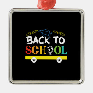 Back To School Metal Ornament