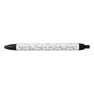 Back-to-School Minimal Line Pattern Summer Black Ink Pen
