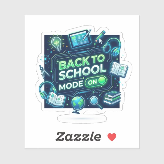 Back to School Mode ON Sticker (Sheet)