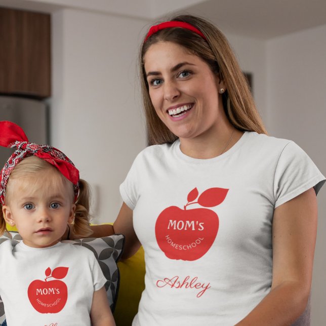 Back to school mom name homeschool  T-Shirt (Creator Uploaded)