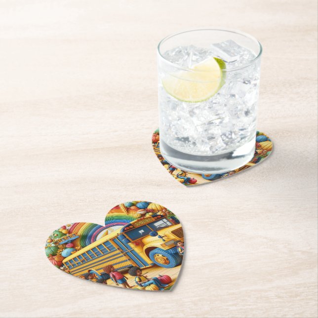 Back To School Moments Paper Coaster (Insitu)