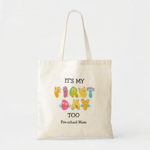 Back To School MOM'S FIRST DAY Custom Name Tote Bag