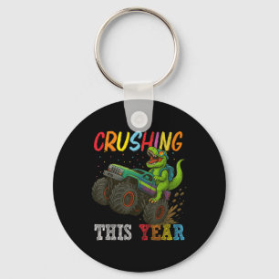 Back To School Monster Truck First Day Of School B Keychain