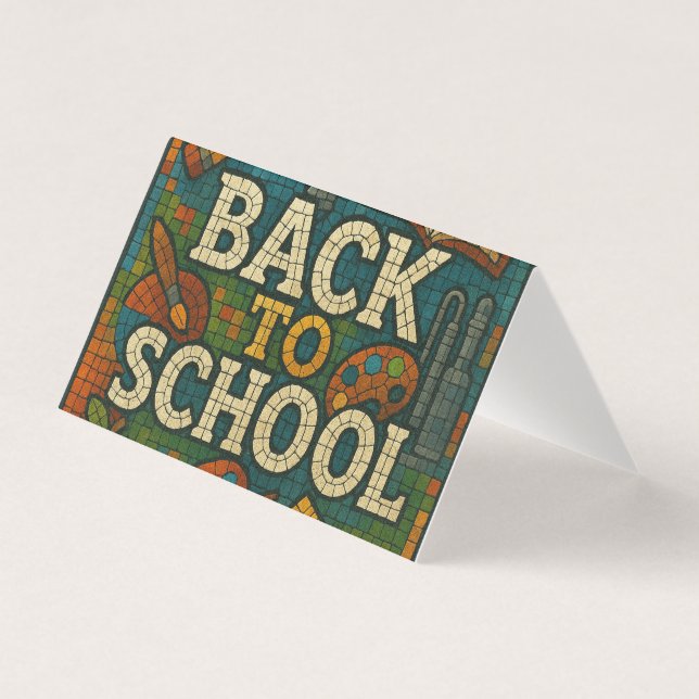 Back to school mosaic style (Front)