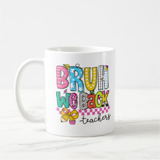 Back to school mug for teacher with cute design