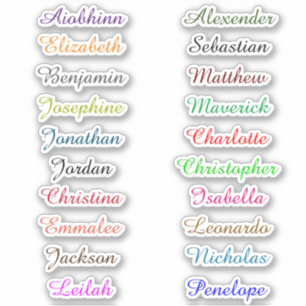 Back to School Multiple Names Stickers