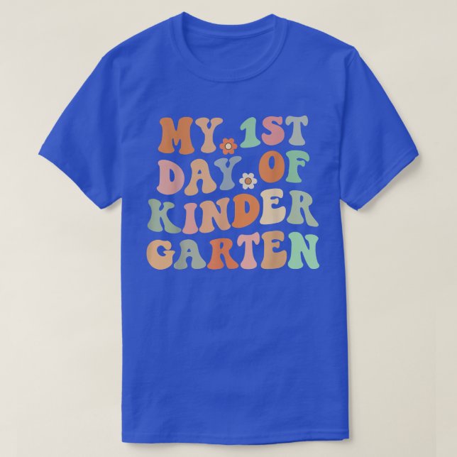 Back To School My First Day Of Kindergarten Teache T-Shirt (Design Front)