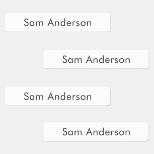 Back to School Name Labels for Kids