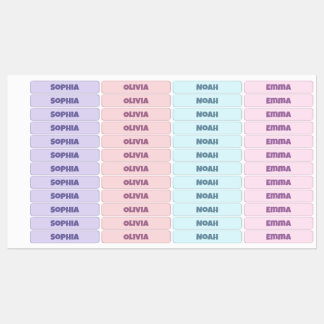 Back to School Name Labels for Kids Clothes
